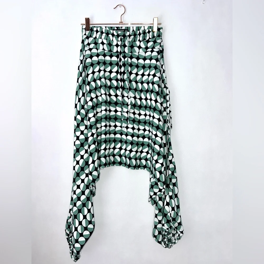 Buddha Pants Womens Cotton Drawstring Slouchy Pocket Boho Hippie Harem Pants XXS